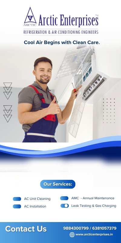 Arctic Enterprises — Cool Air Begins with Clean Care poster